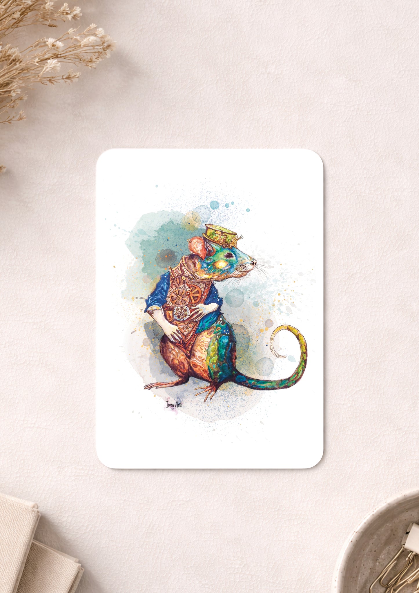 Postkarte - Uncle Rat